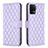 Leather Case Stands Flip Cover Holder B11F for Oppo A94 4G Purple