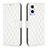 Leather Case Stands Flip Cover Holder B11F for Oppo Reno7 Lite 5G White