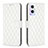 Leather Case Stands Flip Cover Holder B11F for Oppo Reno8 Lite 5G White