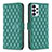 Leather Case Stands Flip Cover Holder B11F for Samsung Galaxy A23 5G Green