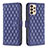 Leather Case Stands Flip Cover Holder B11F for Samsung Galaxy A33 5G Blue