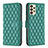 Leather Case Stands Flip Cover Holder B11F for Samsung Galaxy A33 5G Green