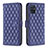 Leather Case Stands Flip Cover Holder B11F for Samsung Galaxy A51 4G Blue