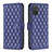 Leather Case Stands Flip Cover Holder B11F for Samsung Galaxy A71 5G Blue