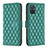 Leather Case Stands Flip Cover Holder B11F for Samsung Galaxy A71 5G Green