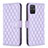 Leather Case Stands Flip Cover Holder B11F for Samsung Galaxy A71 5G Purple