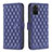 Leather Case Stands Flip Cover Holder B11F for Samsung Galaxy S20 Plus 5G Blue