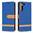 Leather Case Stands Flip Cover Holder B11F for Samsung Galaxy S21 Plus 5G Blue