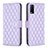 Leather Case Stands Flip Cover Holder B11F for Vivo Y20s Purple