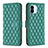 Leather Case Stands Flip Cover Holder B11F for Xiaomi Redmi A1 Green