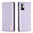 Leather Case Stands Flip Cover Holder B11F for Xiaomi Redmi Note 11 SE 5G Purple