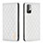 Leather Case Stands Flip Cover Holder B11F for Xiaomi Redmi Note 11 SE 5G White