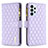 Leather Case Stands Flip Cover Holder B12F for Samsung Galaxy A23 5G Purple