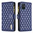 Leather Case Stands Flip Cover Holder B12F for Samsung Galaxy A51 4G Blue