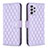 Leather Case Stands Flip Cover Holder B12F for Samsung Galaxy A52 5G Purple