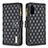 Leather Case Stands Flip Cover Holder B12F for Samsung Galaxy S20 Black