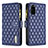 Leather Case Stands Flip Cover Holder B12F for Samsung Galaxy S20 Blue