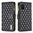 Leather Case Stands Flip Cover Holder B12F for Samsung Galaxy S20 Plus 5G Black