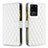 Leather Case Stands Flip Cover Holder B12F for Samsung Galaxy S20 Ultra 5G White