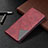 Leather Case Stands Flip Cover Holder B12F for Samsung Galaxy S23 Ultra 5G Red