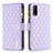 Leather Case Stands Flip Cover Holder B12F for Vivo Y11s Purple