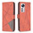 Leather Case Stands Flip Cover Holder B12F for Xiaomi Mi 12 Pro 5G Orange