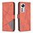 Leather Case Stands Flip Cover Holder B12F for Xiaomi Mi 12S 5G Orange