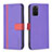 Leather Case Stands Flip Cover Holder B13F for Samsung Galaxy S20 Plus 5G Purple