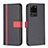 Leather Case Stands Flip Cover Holder B13F for Samsung Galaxy S20 Ultra 5G Black