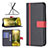 Leather Case Stands Flip Cover Holder B13F for Xiaomi Redmi 10 Power