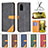 Leather Case Stands Flip Cover Holder B14F for Samsung Galaxy S20