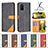 Leather Case Stands Flip Cover Holder B14F for Samsung Galaxy S20 Plus 5G