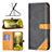 Leather Case Stands Flip Cover Holder B14F for Xiaomi Redmi 10C 4G