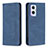 Leather Case Stands Flip Cover Holder B15F for OnePlus Nord N20 5G Blue