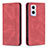 Leather Case Stands Flip Cover Holder B15F for OnePlus Nord N20 5G Red