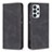 Leather Case Stands Flip Cover Holder B15F for Samsung Galaxy A23 5G Black
