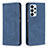 Leather Case Stands Flip Cover Holder B15F for Samsung Galaxy A23 5G Blue
