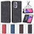 Leather Case Stands Flip Cover Holder B15F for Samsung Galaxy A33 5G