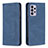 Leather Case Stands Flip Cover Holder B15F for Samsung Galaxy A33 5G Blue