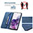 Leather Case Stands Flip Cover Holder B15F for Samsung Galaxy S20