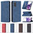 Leather Case Stands Flip Cover Holder B15F for Samsung Galaxy S20