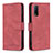 Leather Case Stands Flip Cover Holder B15F for Vivo Y11s Red