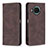 Leather Case Stands Flip Cover Holder B15F for Xiaomi Mi 10i 5G Brown