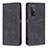 Leather Case Stands Flip Cover Holder B15F for Xiaomi Redmi K30S 5G Black