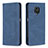 Leather Case Stands Flip Cover Holder B15F for Xiaomi Redmi Note 9 Pro Blue