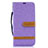 Leather Case Stands Flip Cover Holder B16F for Samsung Galaxy A50 Clove Purple