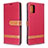 Leather Case Stands Flip Cover Holder B16F for Samsung Galaxy A51 4G Red