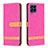 Leather Case Stands Flip Cover Holder B16F for Samsung Galaxy M53 5G Hot Pink