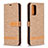 Leather Case Stands Flip Cover Holder B16F for Xiaomi Poco M3
