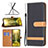 Leather Case Stands Flip Cover Holder B16F for Xiaomi Redmi 10 Power